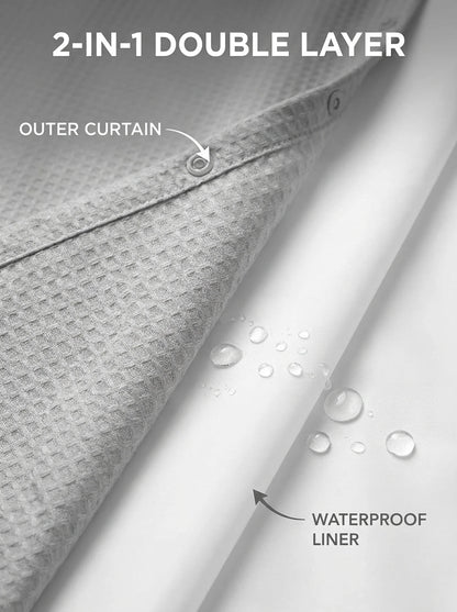 FreeLatch No Hook Shower Curtain